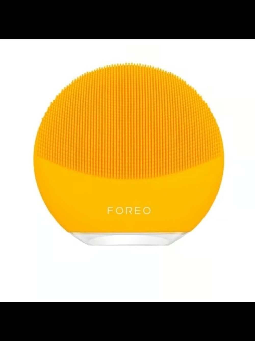 FOREO LUNA Mini 3 Silicone Facial Cleansing Brush, Sunflower Yellow